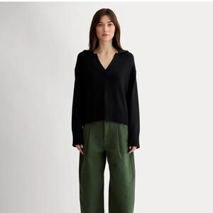 Black V-Neck Sweater